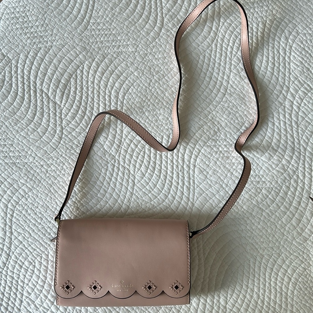 Kate Spate Scalloped Crossbody - Pink